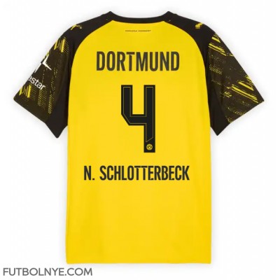 Camiseta Borussia Dortmund Nico Schlotterbeck #4 Primera Equipación 2025-26 manga corta Camiseta Borussia Dortmund Nico Schlotterbeck #4 Primera Equipación 2025-26 manga corta